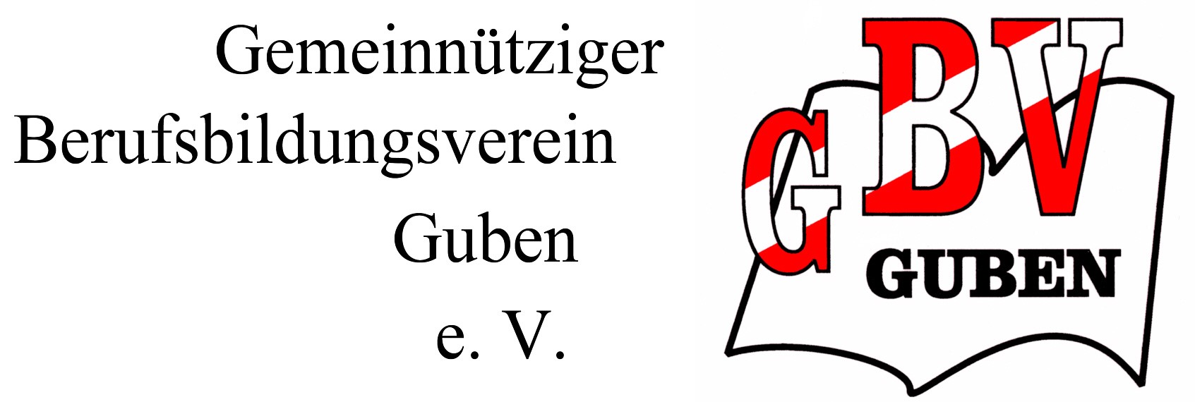 Logo stowarzyszenia kształcenia zawodowego non-profit Guben e. V., nazwa skrócona: GBV Guben