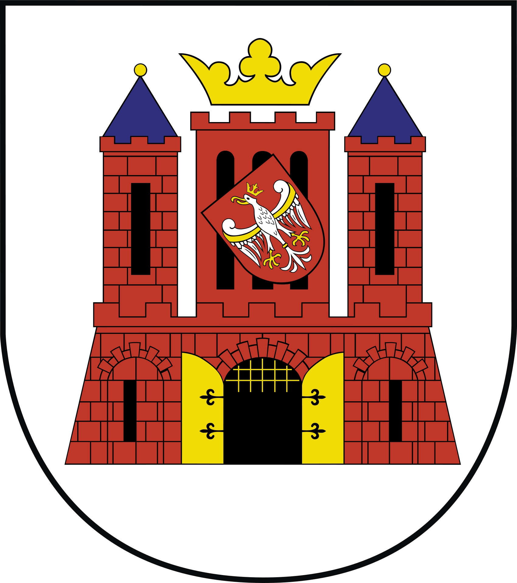 Wappen der polnischen Stadt Gubin