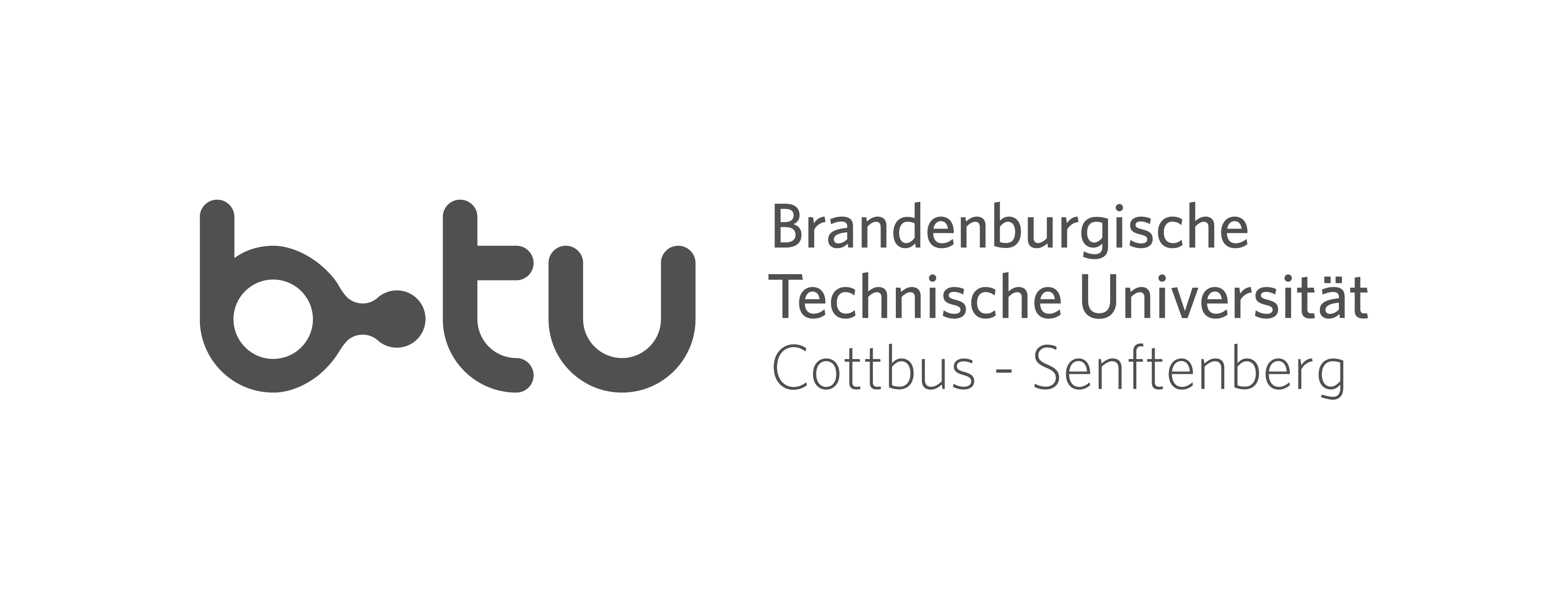 Logo Brandenburskiego Uniwersytetu Technicznego Cottbus-Senftenberg, nazwa skrócona: BTU Cottbus-Senftenberg