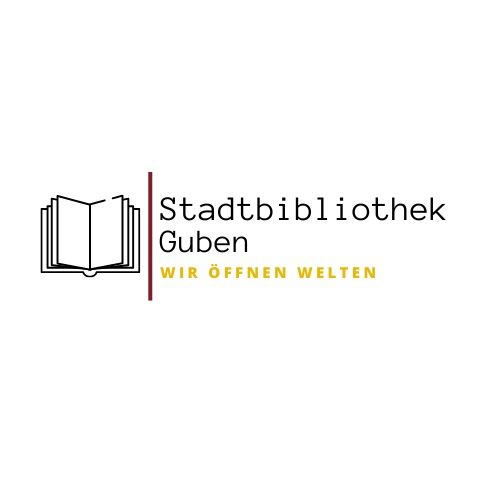 Logo biblioteki miejskiej w Guben